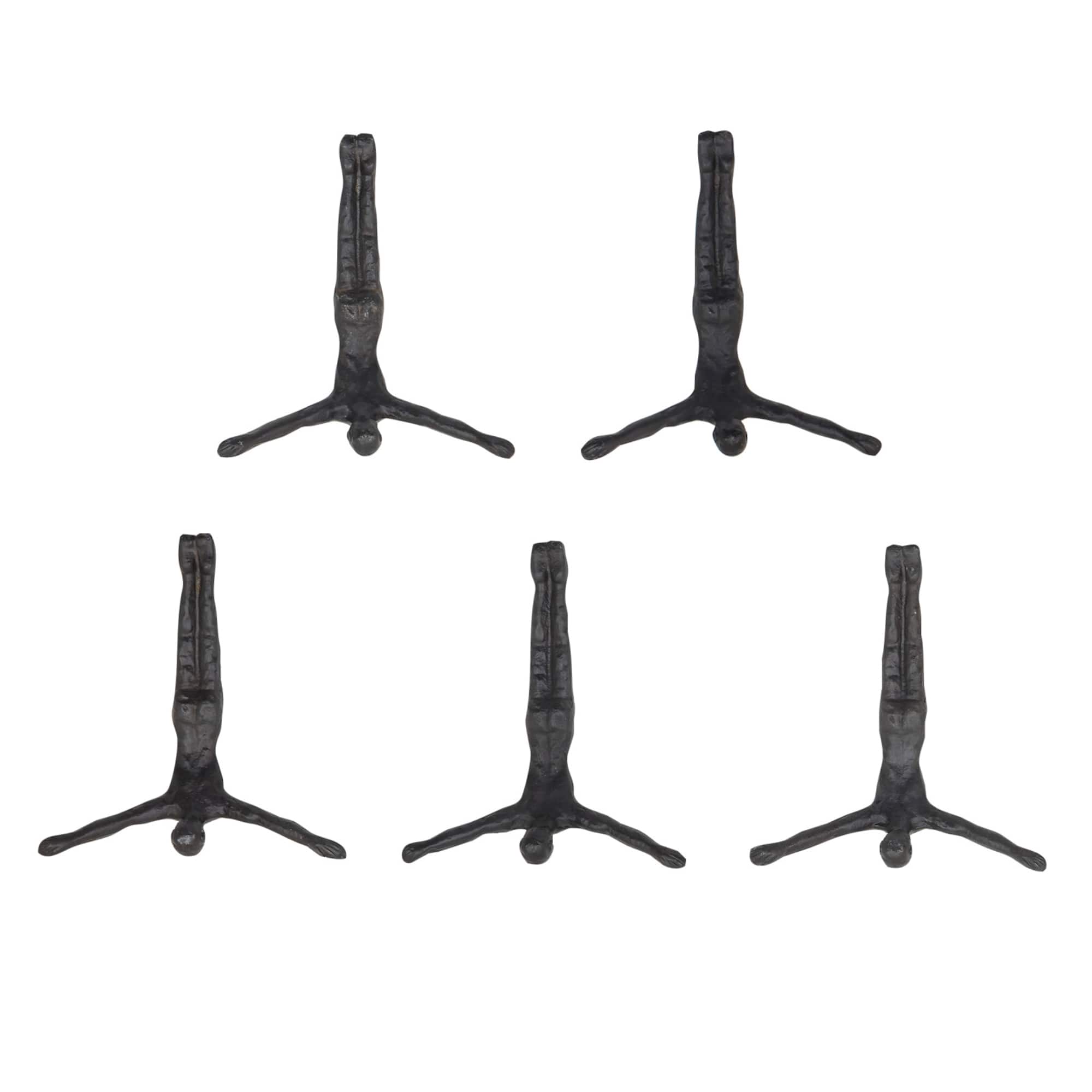 The Novogratz 10" Aluminum Modern Figurine Wall Décor Set